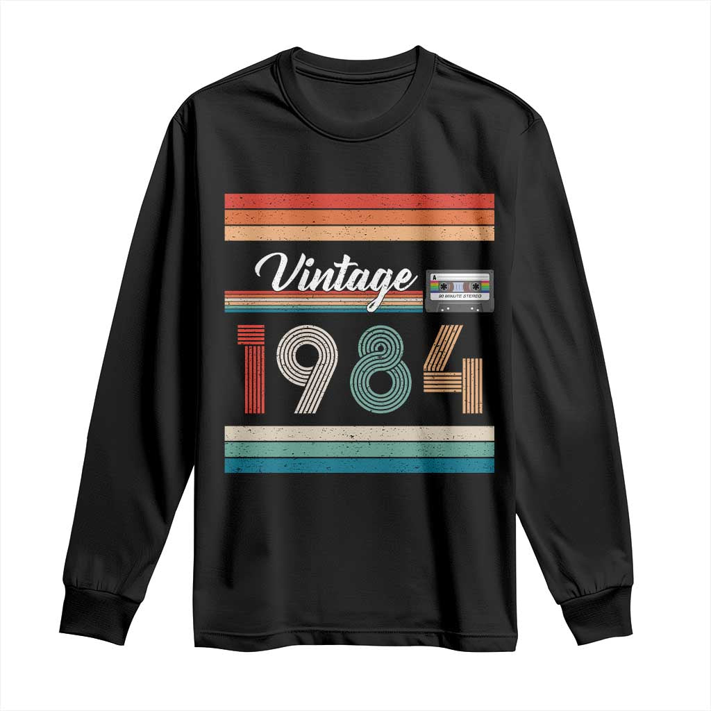 1984 Retro Birthday Long Sleeve Shirt Vintage 42th Birthday Gift Classic 90s Style - Wonder Print Shop