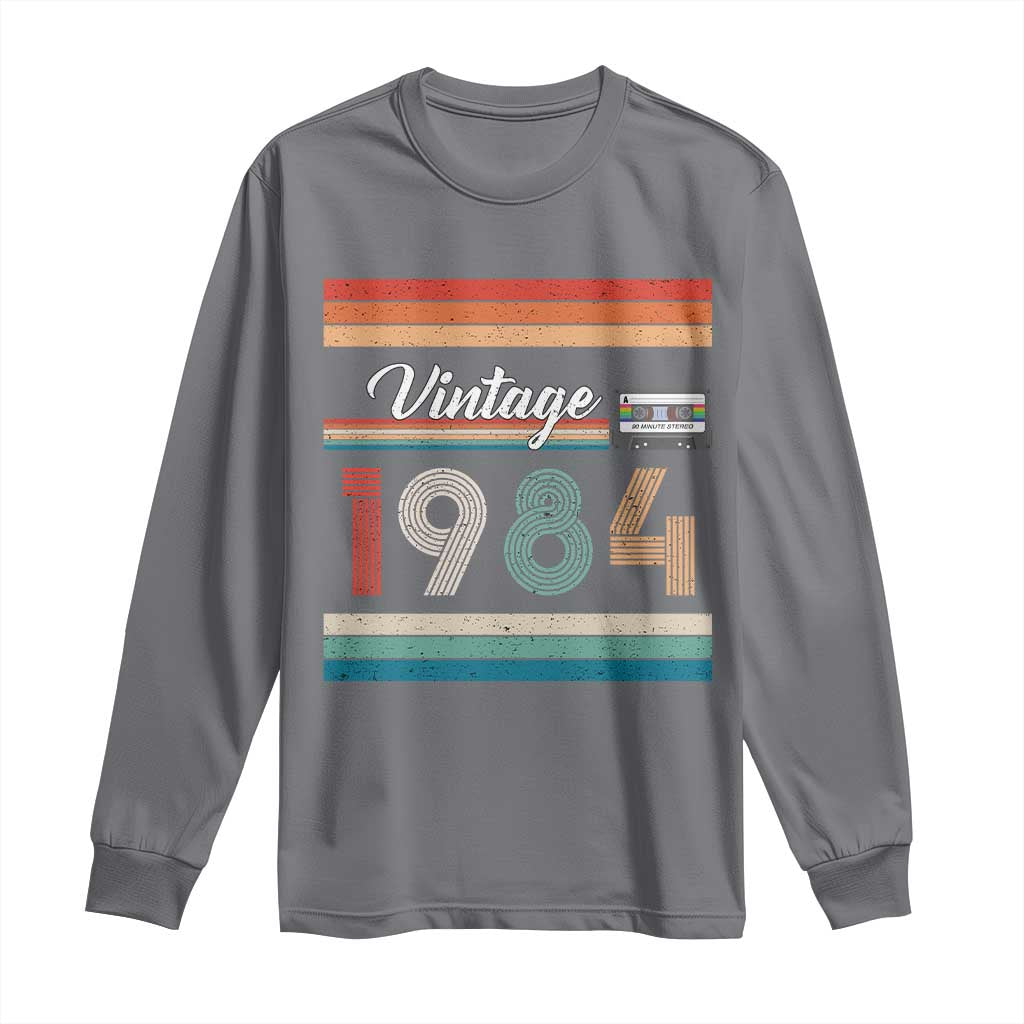 1984 Retro Birthday Long Sleeve Shirt Vintage 42th Birthday Gift Classic 90s Style - Wonder Print Shop
