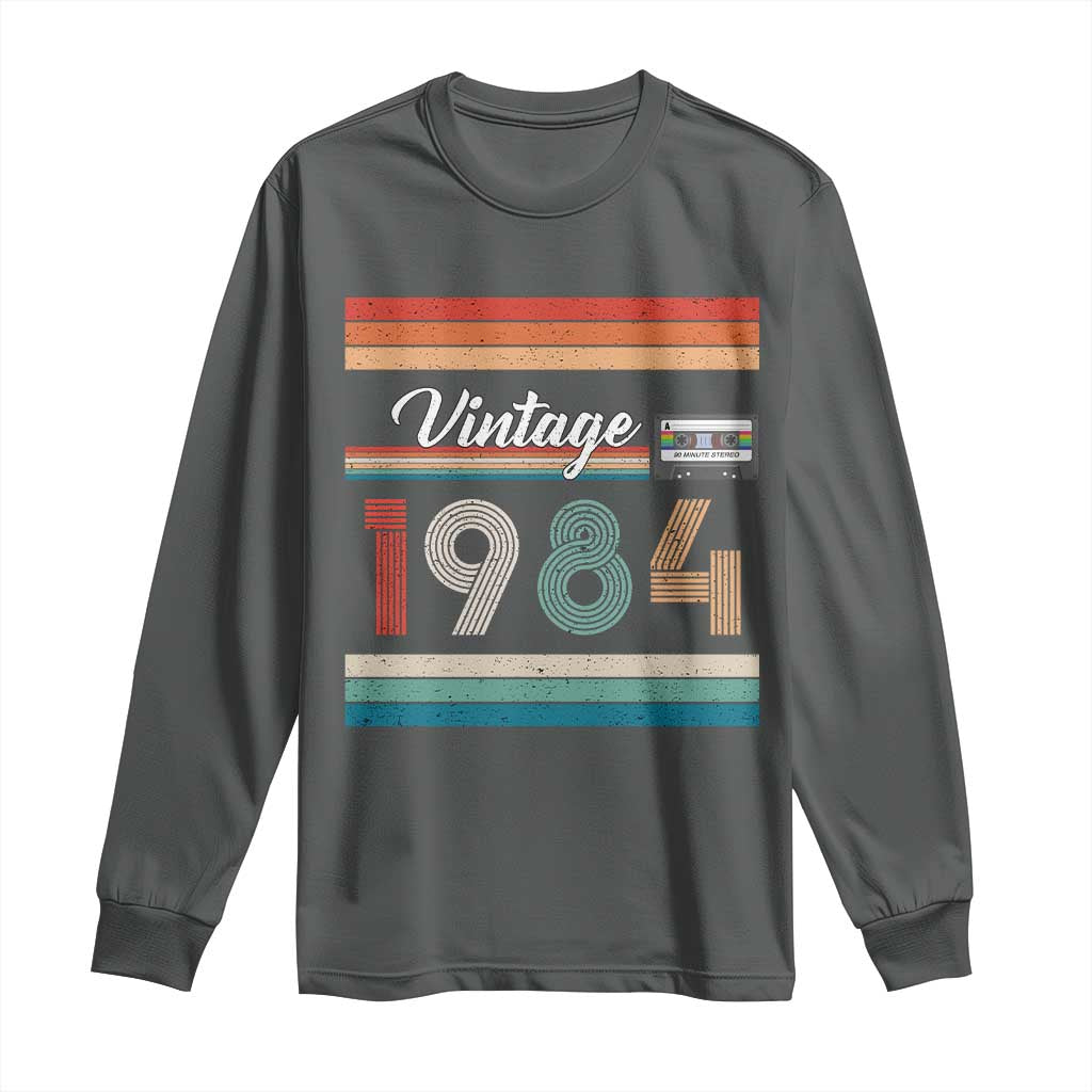 1984 Retro Birthday Long Sleeve Shirt Vintage 42th Birthday Gift Classic 90s Style - Wonder Print Shop