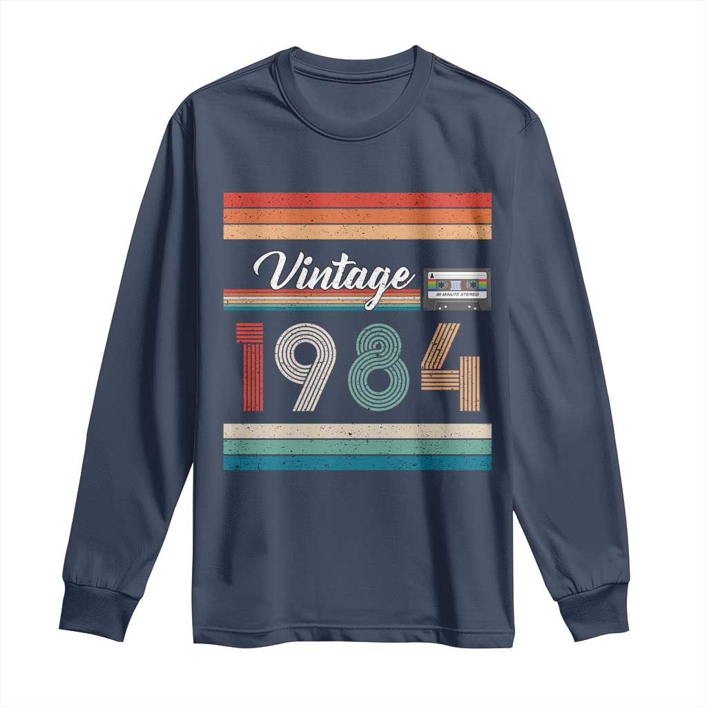 1984 Retro Birthday Long Sleeve Shirt Vintage 42th Birthday Gift Classic 90s Style - Wonder Print Shop