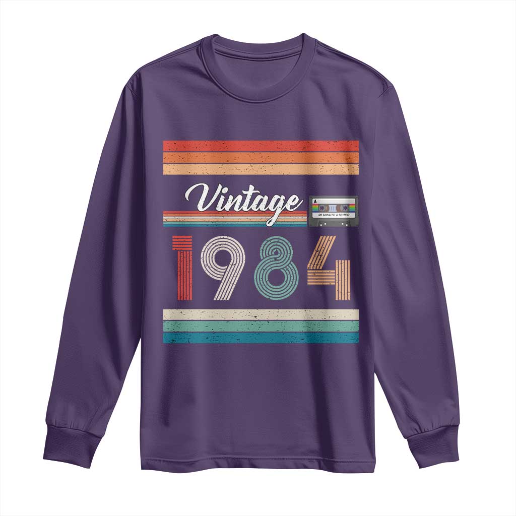 1984 Retro Birthday Long Sleeve Shirt Vintage 42th Birthday Gift Classic 90s Style - Wonder Print Shop