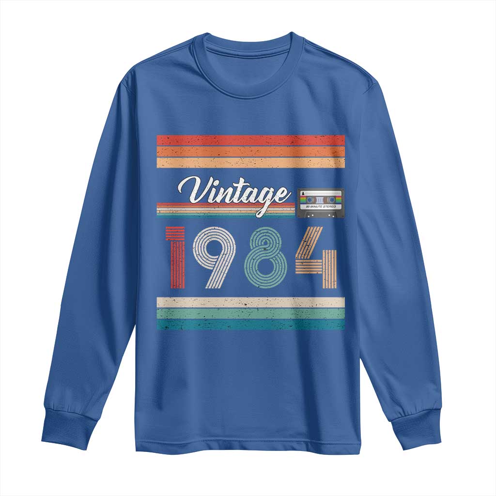 1984 Retro Birthday Long Sleeve Shirt Vintage 42th Birthday Gift Classic 90s Style - Wonder Print Shop