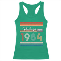 1984 Retro Birthday Racerback Tank Top Vintage 42th Birthday Gift Classic 90s Style - Wonder Print Shop