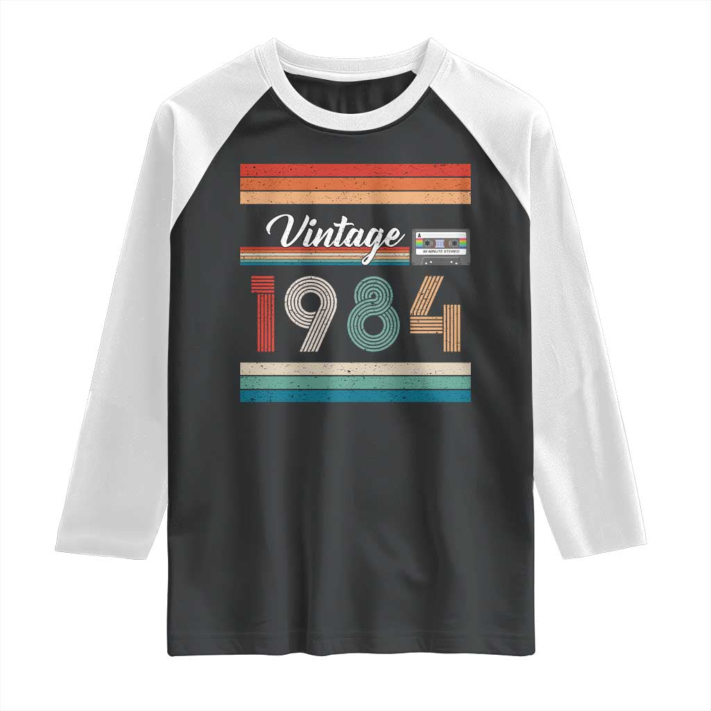 1984 Retro Birthday Raglan Shirt Vintage 42th Birthday Gift Classic 90s Style - Wonder Print Shop