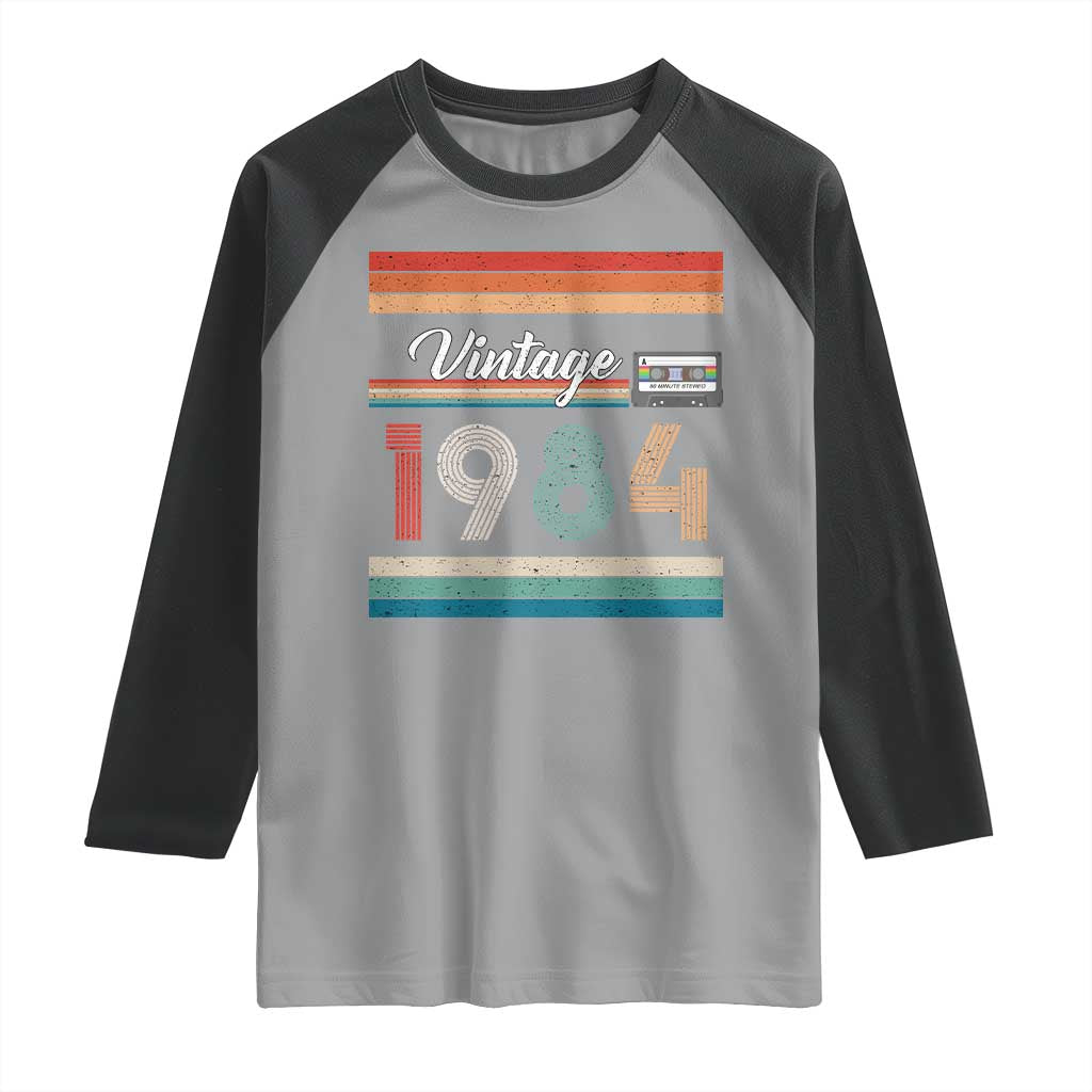 1984 Retro Birthday Raglan Shirt Vintage 42th Birthday Gift Classic 90s Style - Wonder Print Shop