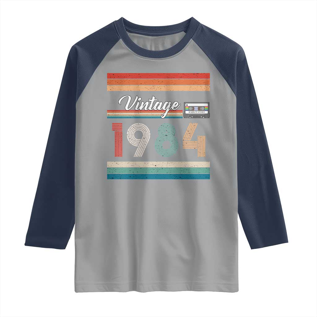1984 Retro Birthday Raglan Shirt Vintage 42th Birthday Gift Classic 90s Style - Wonder Print Shop