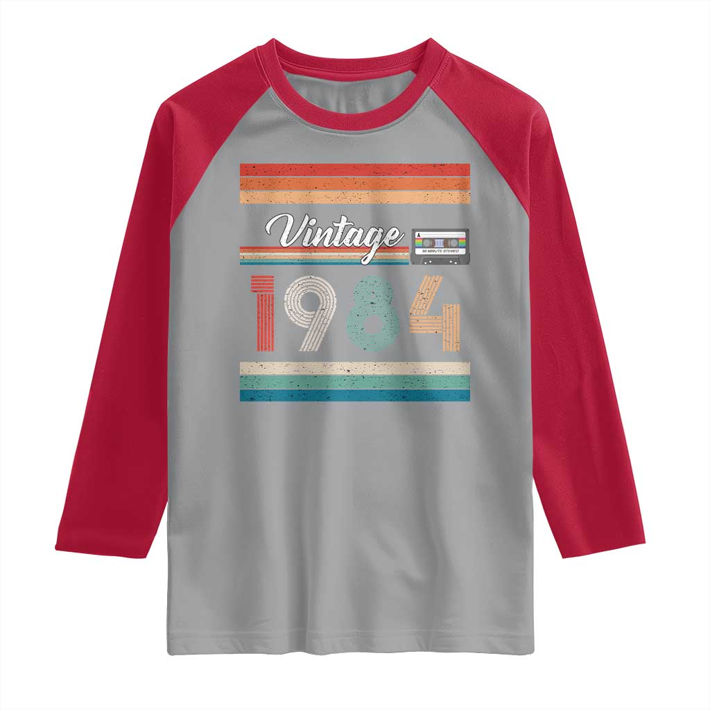 1984 Retro Birthday Raglan Shirt Vintage 42th Birthday Gift Classic 90s Style - Wonder Print Shop