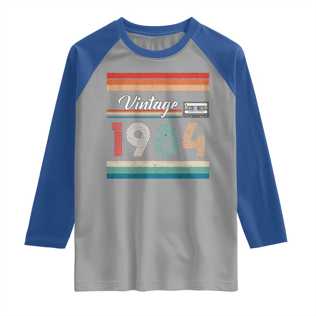 1984 Retro Birthday Raglan Shirt Vintage 42th Birthday Gift Classic 90s Style - Wonder Print Shop
