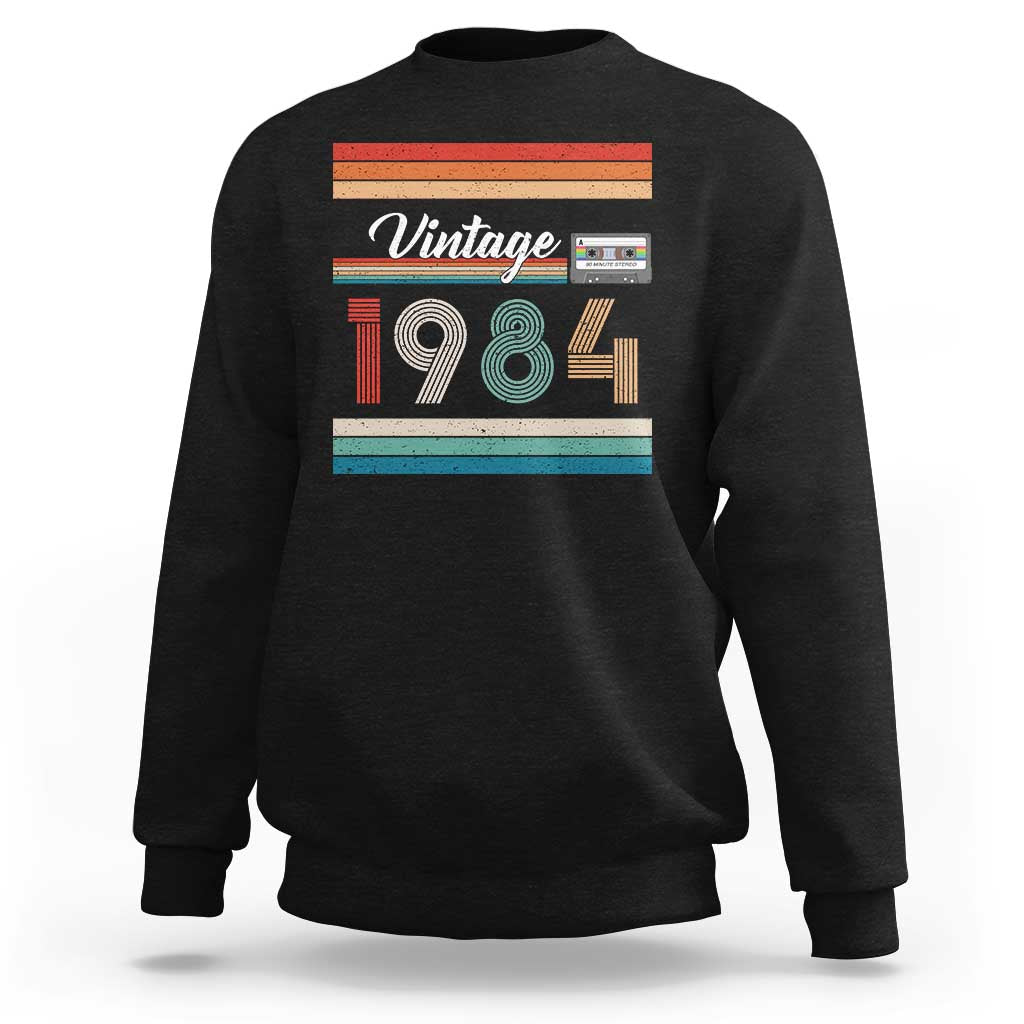 1984 Retro Birthday Sweatshirt Vintage 42th Birthday Gift Classic 90s Style - Wonder Print Shop