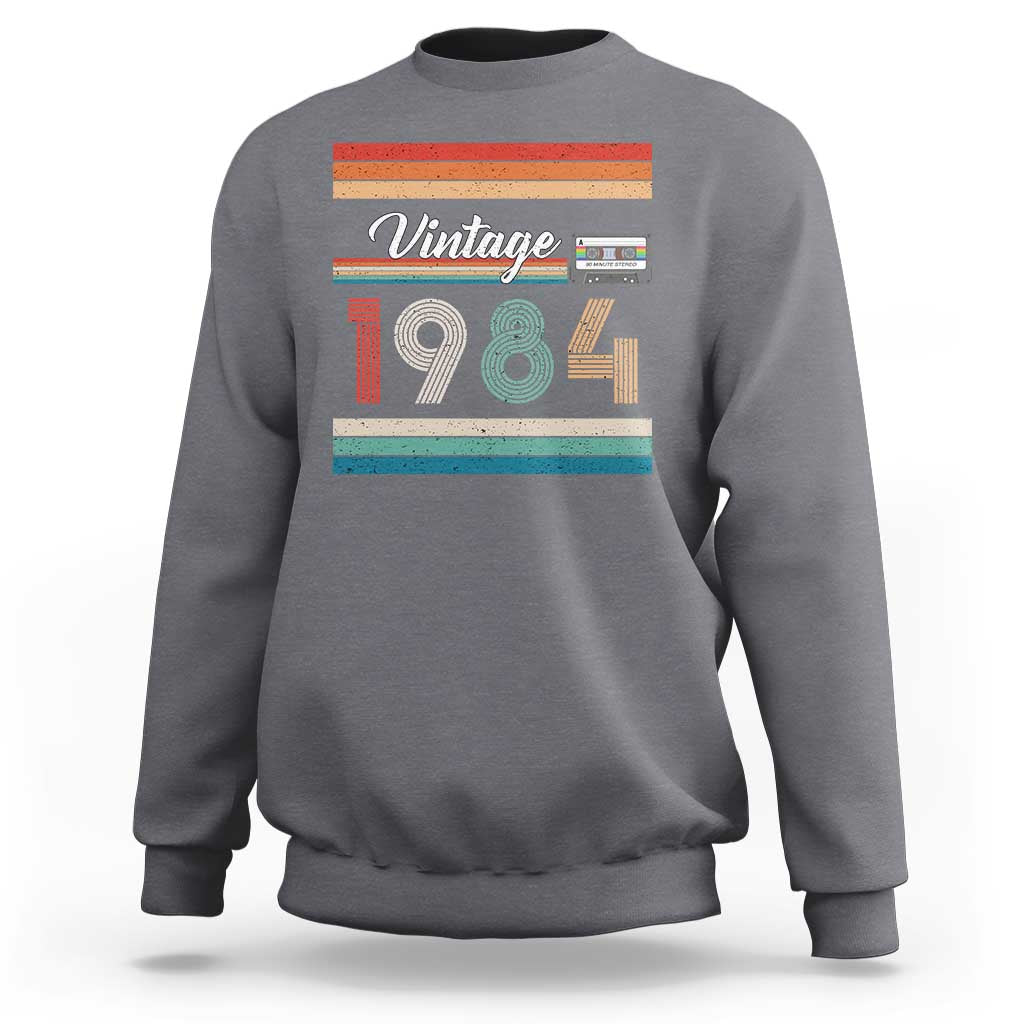 1984 Retro Birthday Sweatshirt Vintage 42th Birthday Gift Classic 90s Style - Wonder Print Shop