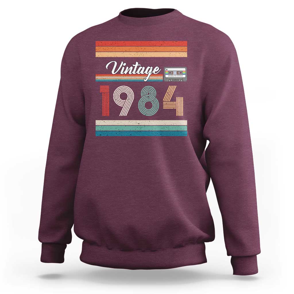 1984 Retro Birthday Sweatshirt Vintage 42th Birthday Gift Classic 90s Style - Wonder Print Shop