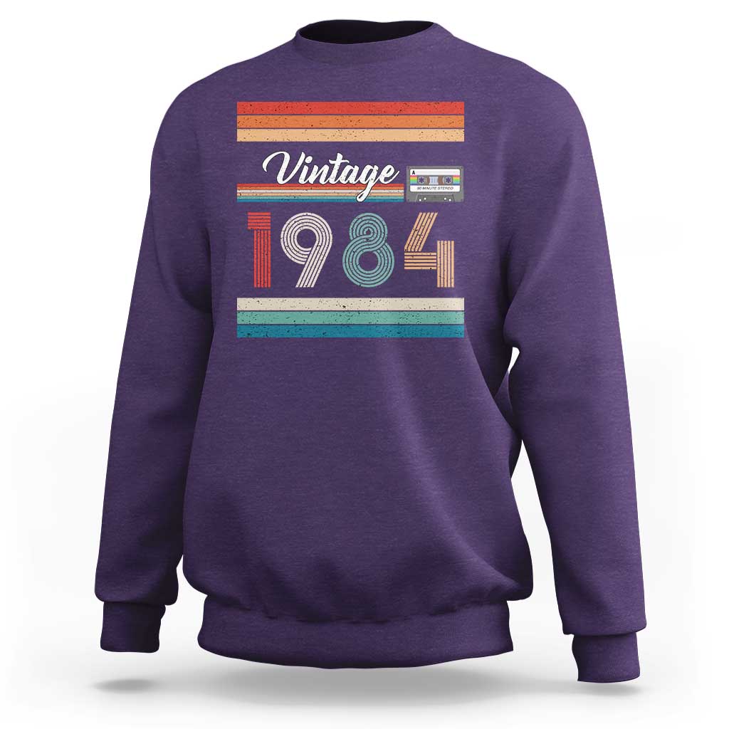 1984 Retro Birthday Sweatshirt Vintage 42th Birthday Gift Classic 90s Style - Wonder Print Shop