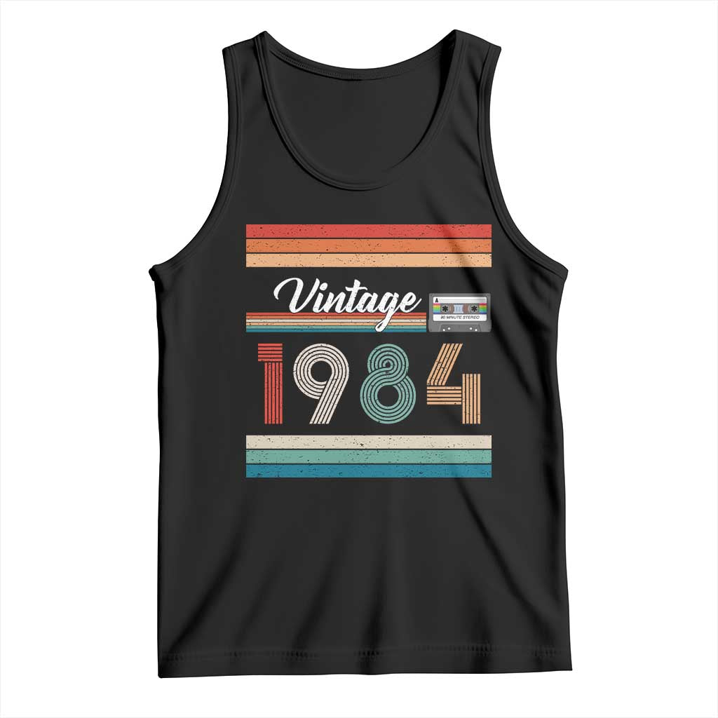 1984 Retro Birthday Tank Top Vintage 42th Birthday Gift Classic 90s Style - Wonder Print Shop
