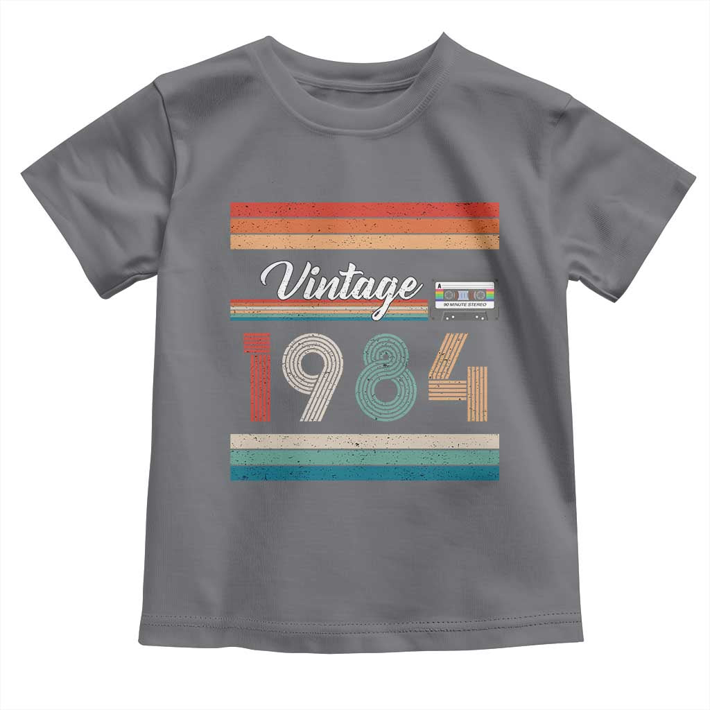 1984 Retro Birthday Toddler T Shirt Vintage 42th Birthday Gift Classic 90s Style - Wonder Print Shop
