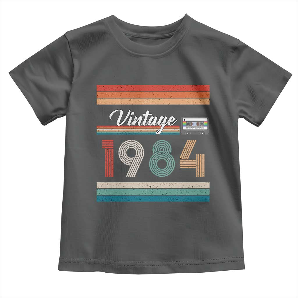 1984 Retro Birthday Toddler T Shirt Vintage 42th Birthday Gift Classic 90s Style - Wonder Print Shop