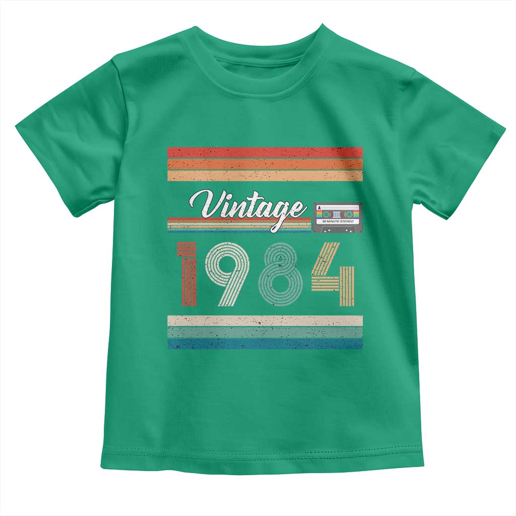 1984 Retro Birthday Toddler T Shirt Vintage 42th Birthday Gift Classic 90s Style - Wonder Print Shop