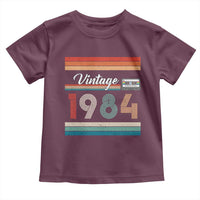 1984 Retro Birthday Toddler T Shirt Vintage 42th Birthday Gift Classic 90s Style - Wonder Print Shop