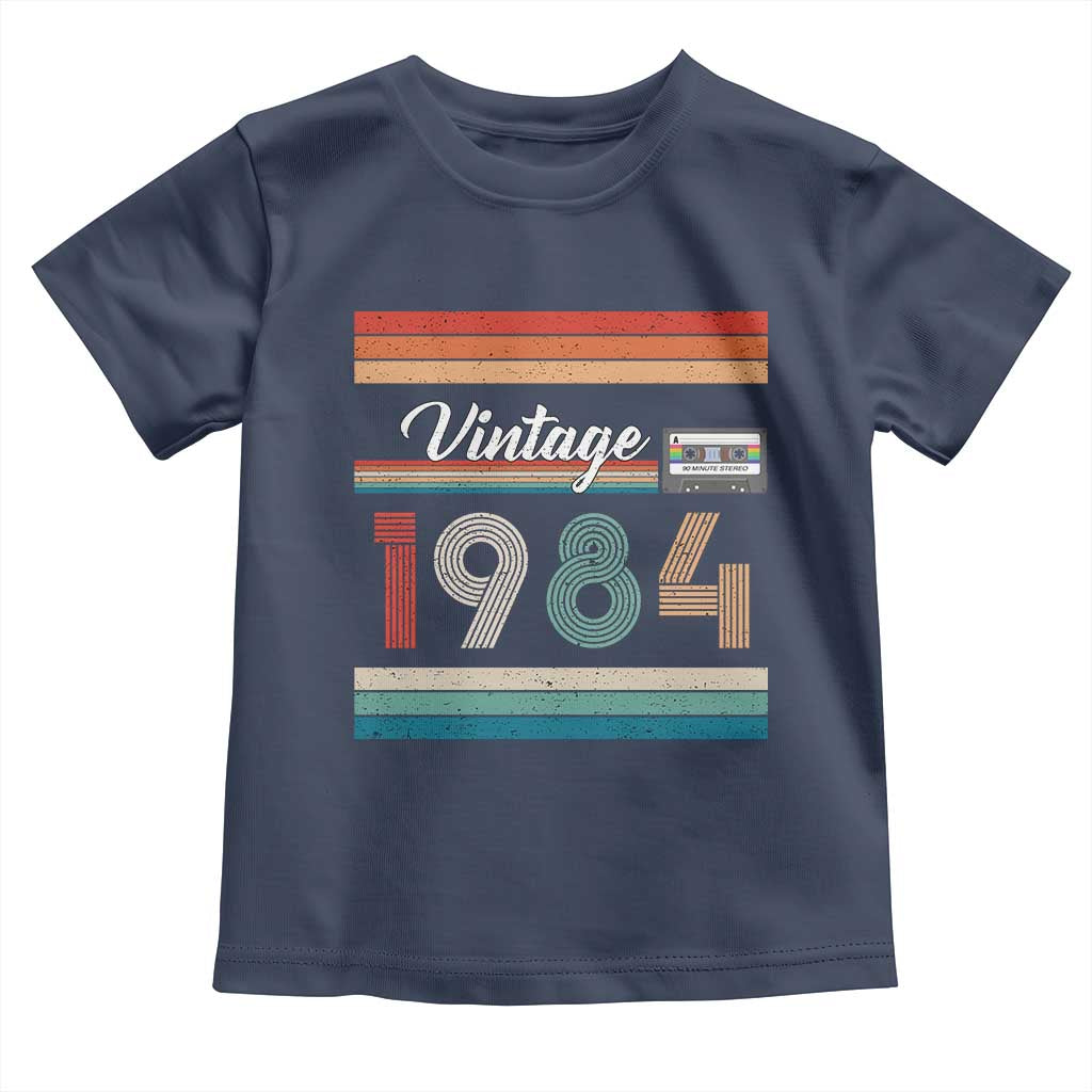 1984 Retro Birthday Toddler T Shirt Vintage 42th Birthday Gift Classic 90s Style - Wonder Print Shop