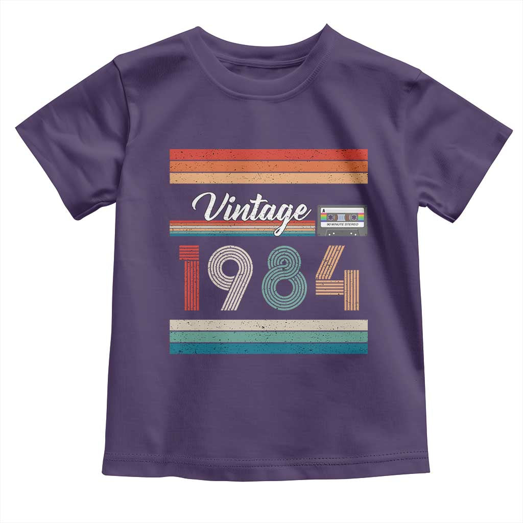 1984 Retro Birthday Toddler T Shirt Vintage 42th Birthday Gift Classic 90s Style - Wonder Print Shop