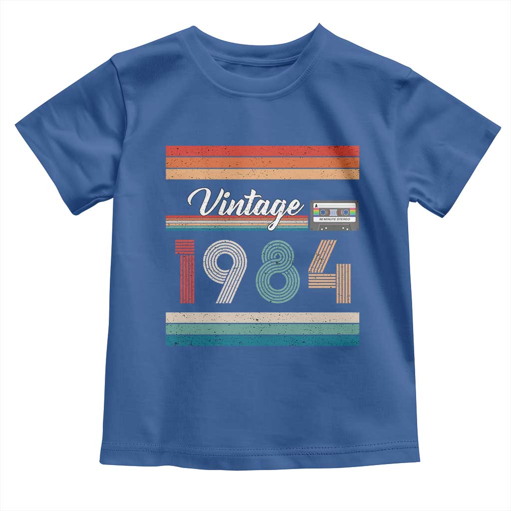 1984 Retro Birthday Toddler T Shirt Vintage 42th Birthday Gift Classic 90s Style - Wonder Print Shop