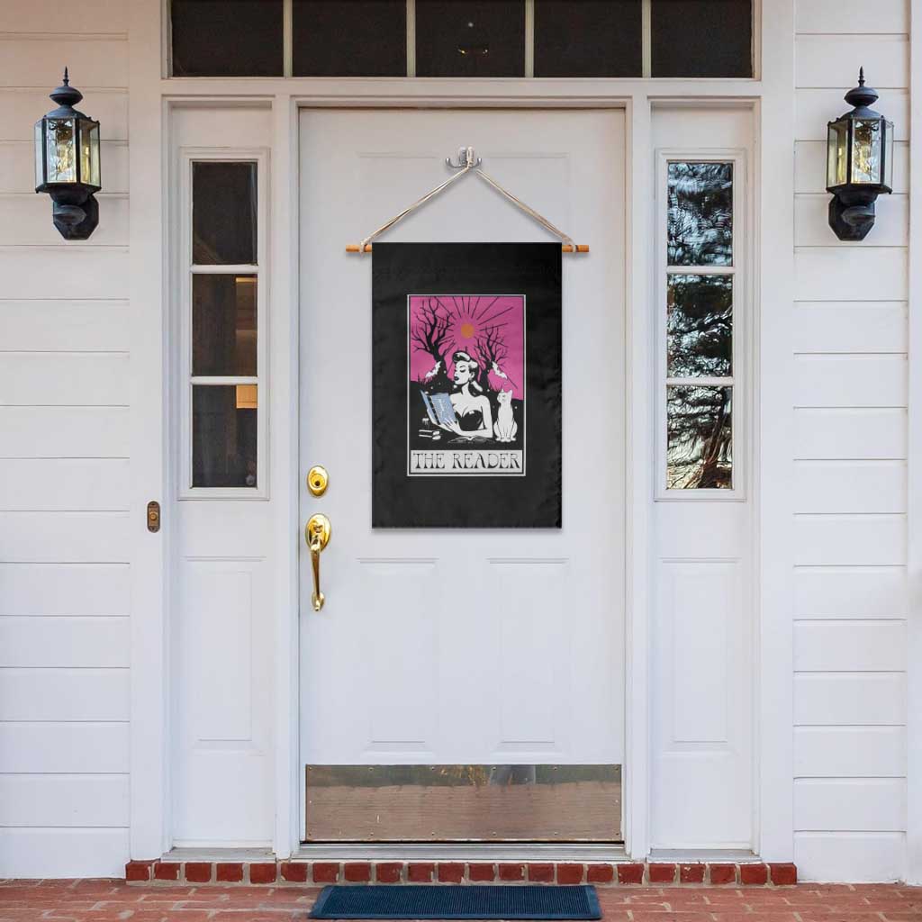The Reader Tarot Garden Flag Witch Reading Book Club Occult Cat Mom - Wonder Print Shop