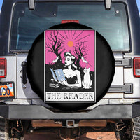 The Reader Tarot Spare Tire Cover Witch Reading Book Club Occult Cat Mom - Wonder Print Shop