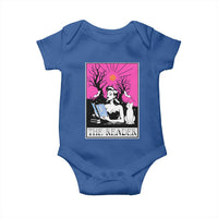 The Reader Tarot Baby Onesie Witch Reading Book Club Occult Cat Mom - Wonder Print Shop