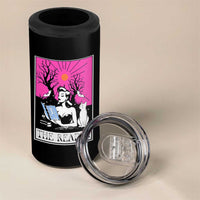 The Reader Tarot 4 in 1 Can Cooler Tumbler Witch Reading Book Club Occult Cat Mom - Wonder Print Shop