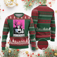 The Reader Tarot Ugly Christmas Sweater Witch Reading Book Club Occult Cat Mom - Wonder Print Shop