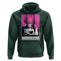 The Reader Tarot Hoodie Witch Reading Book Club Occult Cat Mom - Wonder Print Shop