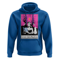 The Reader Tarot Hoodie Witch Reading Book Club Occult Cat Mom - Wonder Print Shop