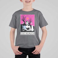 The Reader Tarot T Shirt For Kid Witch Reading Book Club Occult Cat Mom - Wonder Print Shop