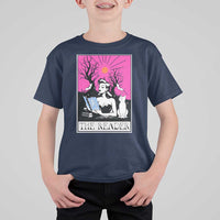 The Reader Tarot T Shirt For Kid Witch Reading Book Club Occult Cat Mom - Wonder Print Shop