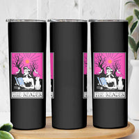 The Reader Tarot Skinny Tumbler Witch Reading Book Club Occult Cat Mom - Wonder Print Shop