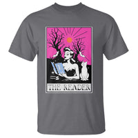 The Reader Tarot T Shirt Witch Reading Book Club Occult Cat Mom - Wonder Print Shop