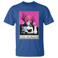 The Reader Tarot T Shirt Witch Reading Book Club Occult Cat Mom - Wonder Print Shop