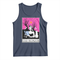 The Reader Tarot Tank Top Witch Reading Book Club Occult Cat Mom - Wonder Print Shop