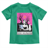 The Reader Tarot Toddler T Shirt Witch Reading Book Club Occult Cat Mom - Wonder Print Shop
