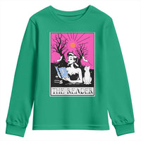 The Reader Tarot Youth Sweatshirt Witch Reading Book Club Occult Cat Mom - Wonder Print Shop