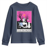 The Reader Tarot Youth Sweatshirt Witch Reading Book Club Occult Cat Mom - Wonder Print Shop