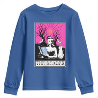 The Reader Tarot Youth Sweatshirt Witch Reading Book Club Occult Cat Mom - Wonder Print Shop