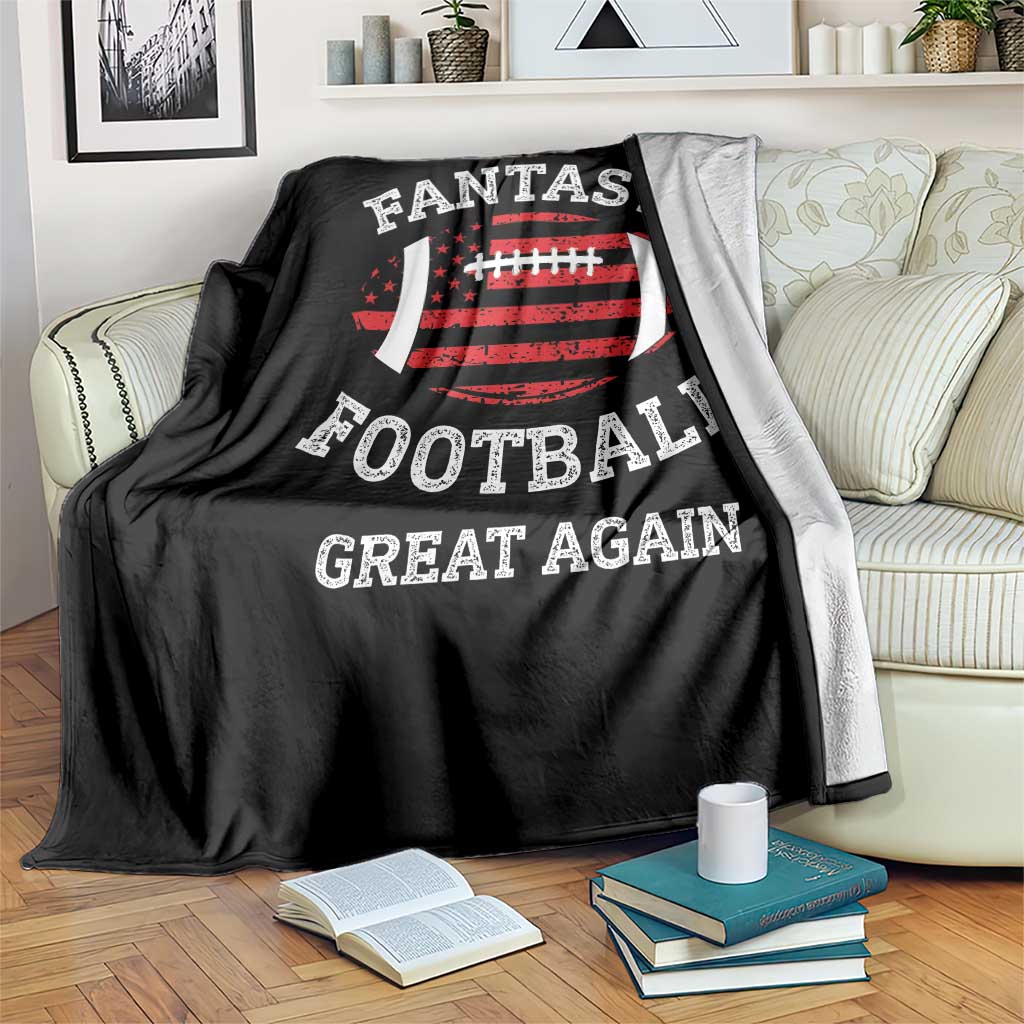 Funny Make Fantasy Football Great Again Throw Blanket - Wonder Print Shop
