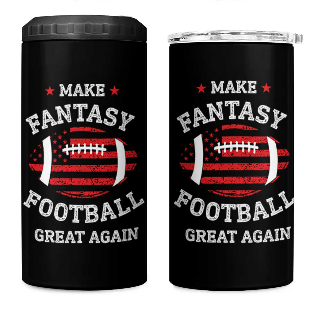 Funny Make Fantasy Football Great Again 4 in 1 Can Cooler Tumbler - Wonder Print Shop