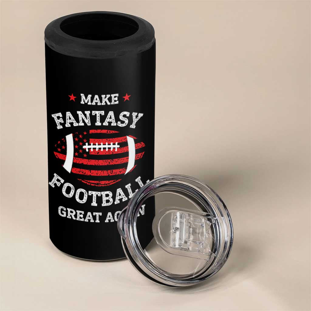 Funny Make Fantasy Football Great Again 4 in 1 Can Cooler Tumbler - Wonder Print Shop