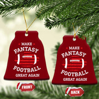 Funny Make Fantasy Football Great Again Ceramic Ornament - Wonder Print Shop