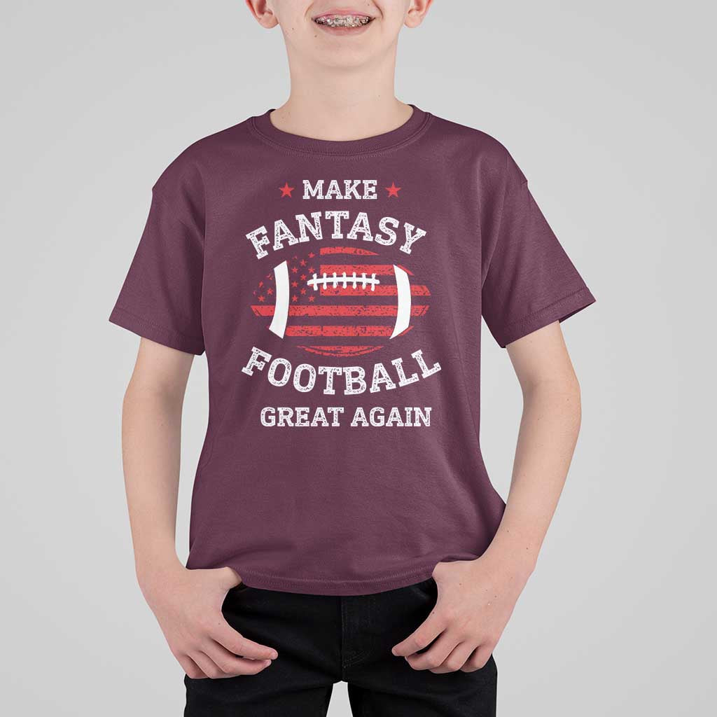 Funny Make Fantasy Football Great Again T Shirt For Kid - Wonder Print Shop