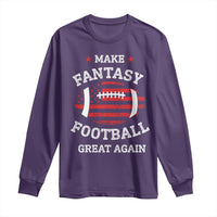 Funny Make Fantasy Football Great Again Long Sleeve Shirt - Wonder Print Shop