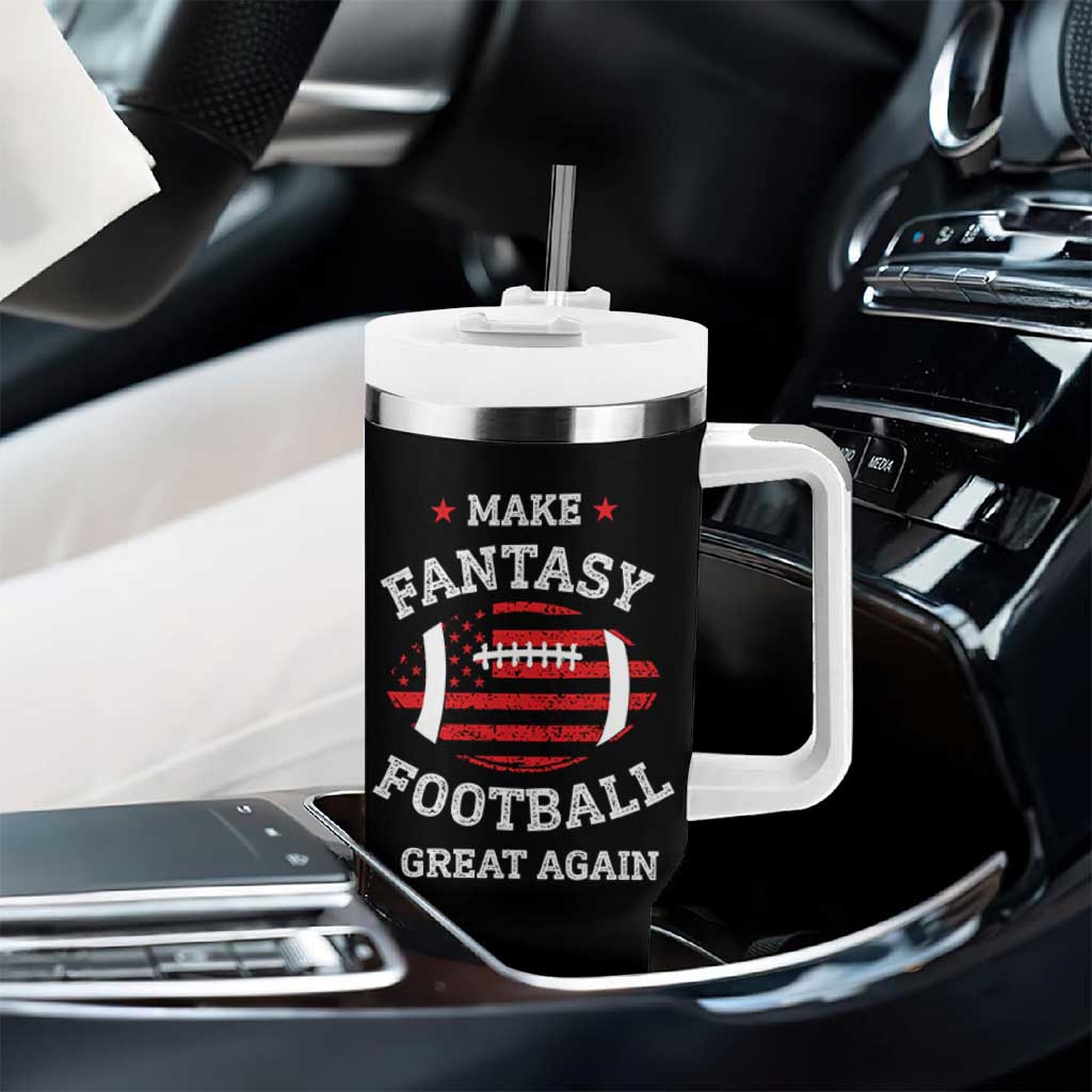 Funny Make Fantasy Football Great Again Tumbler With Handle - Wonder Print Shop