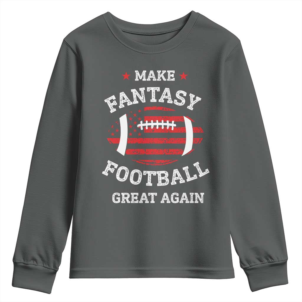 Funny Make Fantasy Football Great Again Youth Sweatshirt - Wonder Print Shop