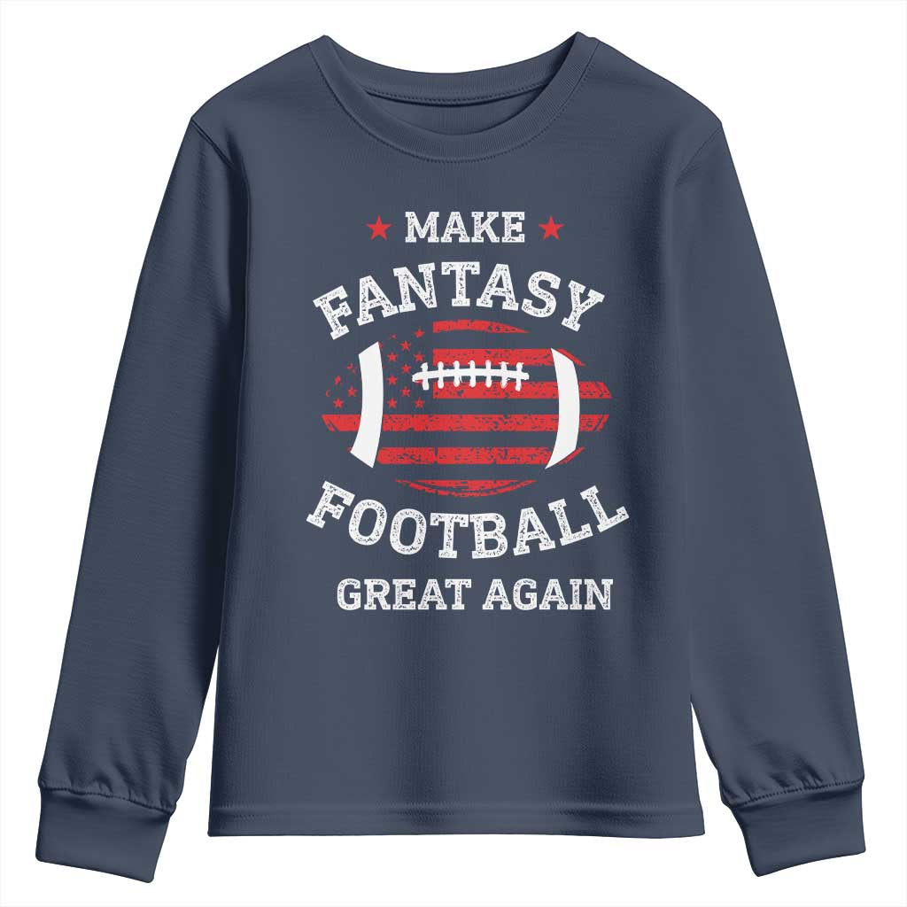 Funny Make Fantasy Football Great Again Youth Sweatshirt - Wonder Print Shop
